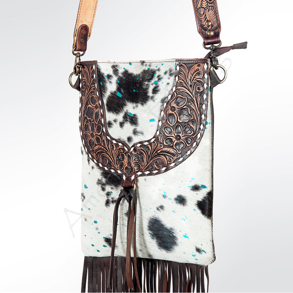 LC-ADBGZ125A Chaps Hair on Genuine Western Leather Women Bag