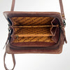 ADBG485 Southwestern Wool Organizer Bag with Leather Trim & Crossbody Strap