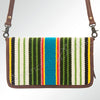ADBG485 Southwestern Pattern Leather Crossbody Bag with Adjustable Strap