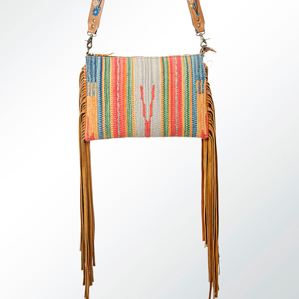 LC-ADBGZ373 Crossbody Saddle Blanket Genuine Western Leather Women Bag