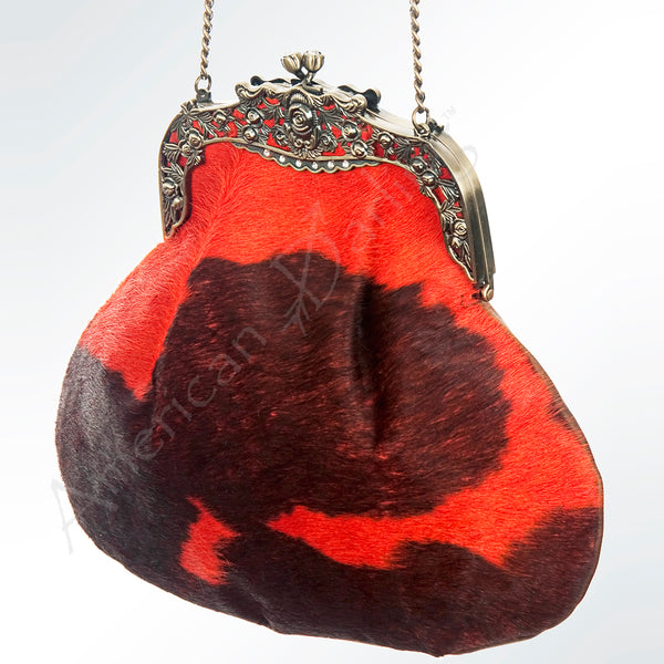 ADBG633 American Darling Hair-On Cowhide Western Leather Coin Purse Bag