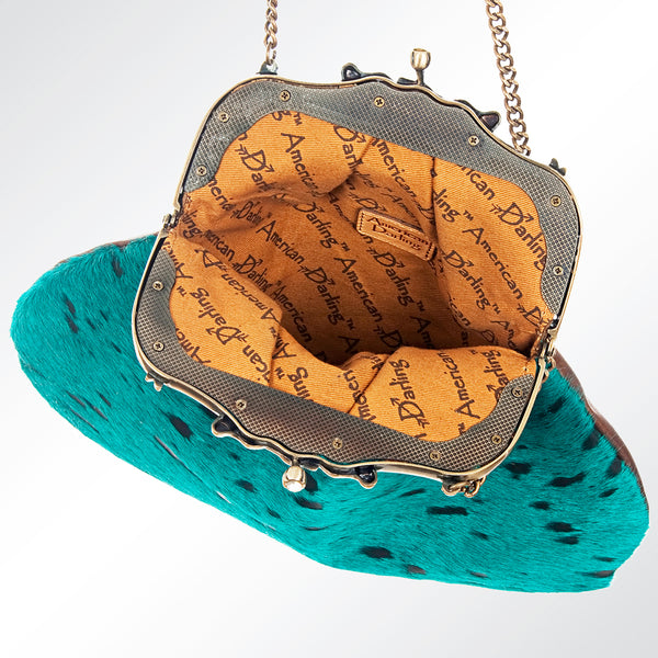 ADBG633 American Darling Hair-On Cowhide Western Leather Coin Purse Bag