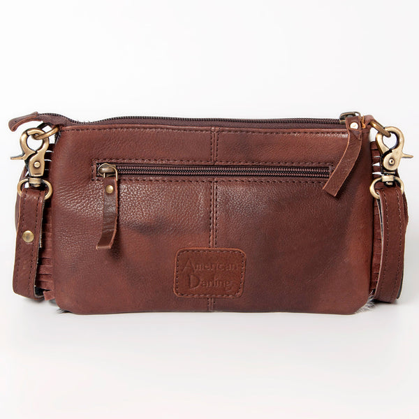 ADBGA160 American Darling Hair-On Cowhide & Tooled Leather Small Cross body Bag
