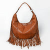 SWC127 Signature Side-Fringe Hobo Bag