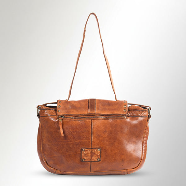 SWC165 Flap Closure Riveted Shoulder Bag