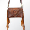 ADBGA171 American Darling Hand Tooled Floral Carved Genuine Leather Envelope