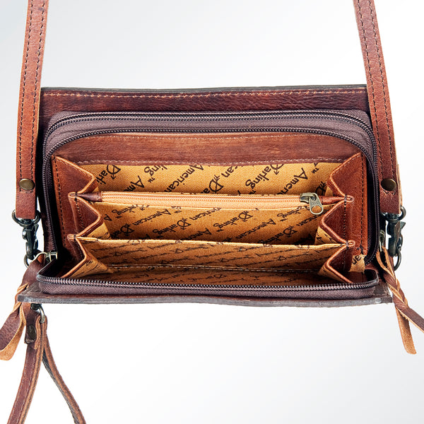 ADBG485 American Darling Hand Tooled Leather Organiser Bag