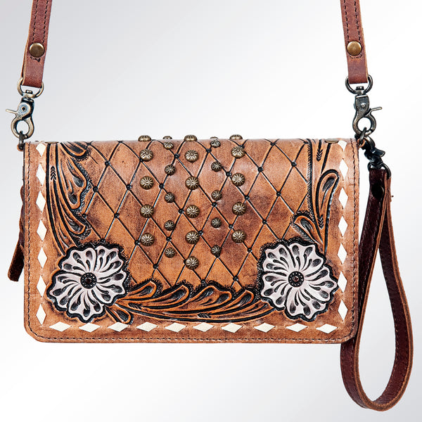 ADBG485 American Darling Hand Tooled Leather Organiser Bag