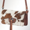 ADBG681 American Darling Hair-On Cowhide Western Leather Crossbody Bag