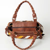ADBG685 American Darling Handcrafted Western Leather Tote Bag with Braided Handle