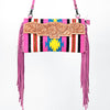 ADBG664 American Darling Hand Tooled Floral & Saddle Blanket Western Small Cross body Bag