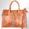 ADBG704 American Darling Handcrafted Western Leather Tote Bag with Tassels