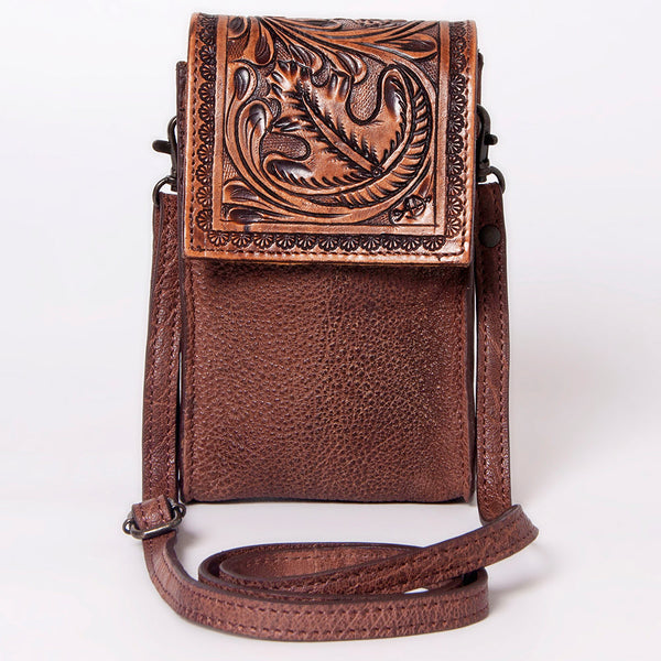 LC-ADBGZ326 Cellphone Holder Genuine Western Leather Women Bag