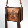 ADBG725 American Darling Hand Tooled Floral Cross body Bag Handcrafted Western Leather Purse