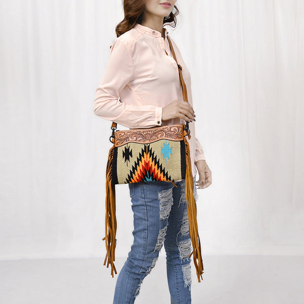 LC-ADBGZ184LCrossbody Genuine Western Leather Women Bag Becca