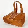 ADBGA196 American Darling Handcrafted Tooled Floral Genuine Leather Tote Bag