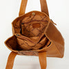 ADBGA196 American Darling Handcrafted Tooled Floral Genuine Leather Tote Bag