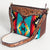 ADBGA201 American Darling Hand Tooled Saddle Blanket Genuine Leather Messenger Bag