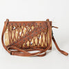 ADBG684 American Darling Handcrafted Lace-Up Western Leather Crossbody Bag
