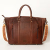 ADBGA206 American Darling Hand Tooled Saddle Blanket Genuine Leather Tote Bag