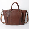 ADBGA206 American Darling Hand Tooled Saddle Blanket Genuine Leather Tote Bag