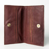 LC-ADBGZ291A Floral Hand-Tooled Leather Women Wallet - Western Rodeo Style