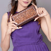 ADBGZ393 Wallet Genuine Western Leather Women Bag