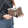 LC-ADBGZ397 Wallet Hair On Genuine Western Leather Women Bag