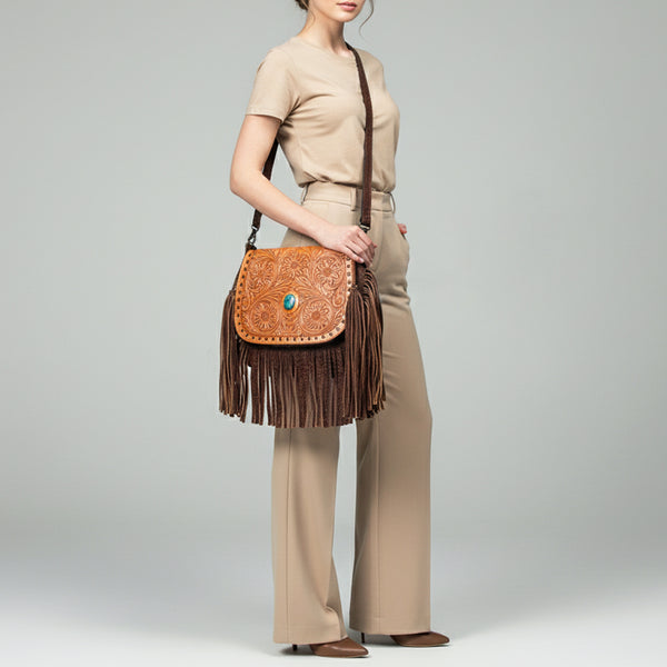 LC-ADBGZ481 Crossbody Genuine Western Leather Women Bag