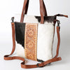 LC-ADBGZ434B Tote Hair On Genuine Western Leather Women Bag