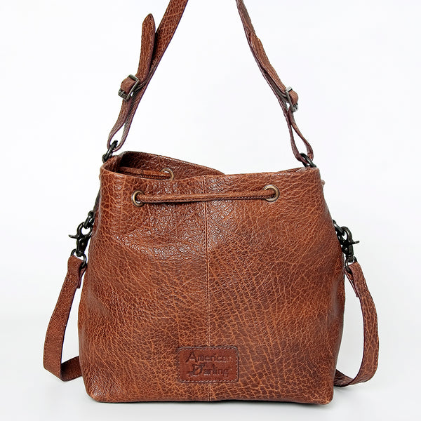 LC-ADBGZ454A Bucket Hand Tooled Genuine Western Leather Women Bag