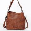 LC-ADBGZ454A Bucket Hand Tooled Genuine Western Leather Women Bag