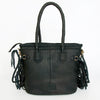 ADBGD151 American Darling Western Leather Tote Bag - Hair-On Cowhide & Fringed Purse