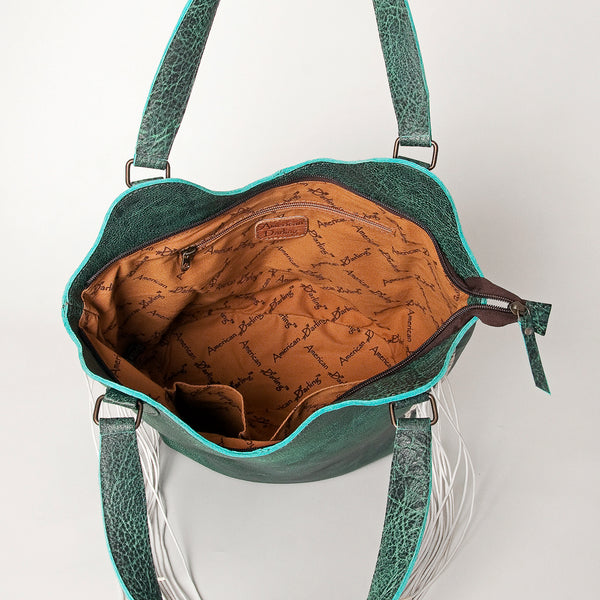 ADBG775B American Darling Western Leather Tote Bag - Handcrafted Full Grain Leather Bag