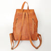 ADBG776 American Darling Western Leather Backpack - Hand Tooled Floral Carved Full Grain Bag
