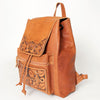 ADBG776 American Darling Western Leather Backpack - Hand Tooled Floral Carved Full Grain Bag