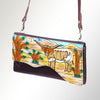 ADBGM179 Handcrafted Western Tooled Leather Crossbody with Artistic Rodeo Design