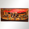 ADBGM112 Hand-Painted Leather Crossbody Clutch - Western Design by American Darling