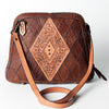 LC-ADBGZ518 Crossbody Hand Tooled Genuine Western Leather Women Bag