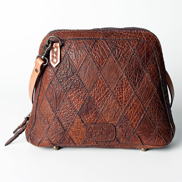 LC-ADBGZ518 Crossbody Hand Tooled Genuine Western Leather Women Bag