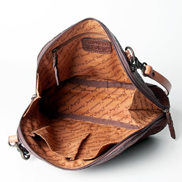 LC-ADBGZ518 Crossbody Hand Tooled Genuine Western Leather Women Bag