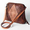 LC-ADBGZ518 Crossbody Hand Tooled Genuine Western Leather Women Bag