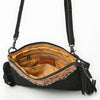 ADBG109 American Darling Hand-Tooled and Floral Embossed Leather Western Crossbody Bag