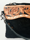 ADBG344 American Darling Hand Tooled Leather WristletBag