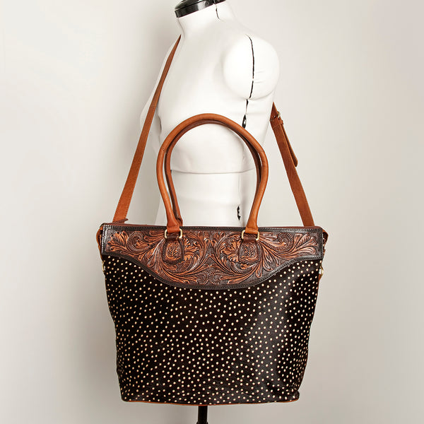 LC-ADBGI105 Tote Genuine Western Leather Women Bag Sage