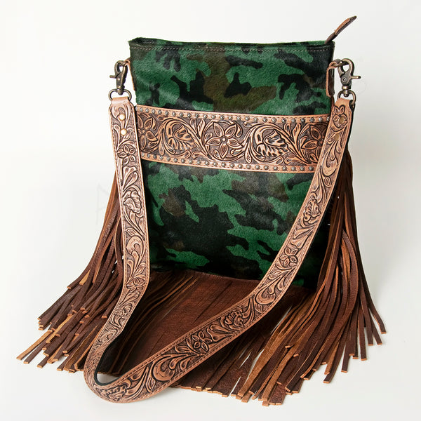 ADBGS192 Large Crossbody Genuine Western Leather Women Bag Pearl