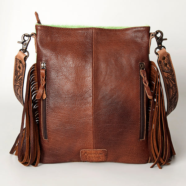 ADBGS192 Large Crossbody Genuine Western Leather Women Bag Sage