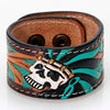 LC-ADBRF173 carved Genuine Leather Bracelet women