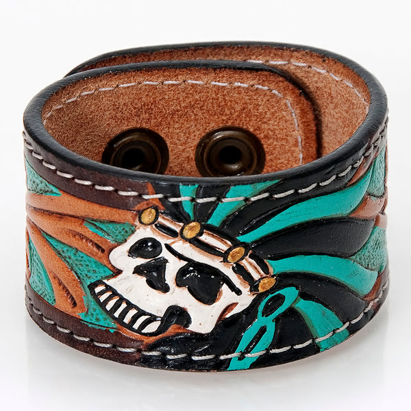 LC-ADBRF173 carved Genuine Leather Bracelet women