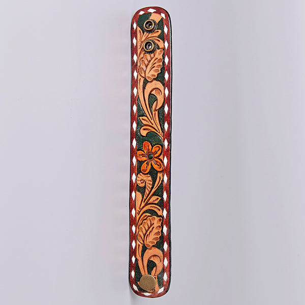 LC-ADBRF182 carved Genuine Leather Bracelet women